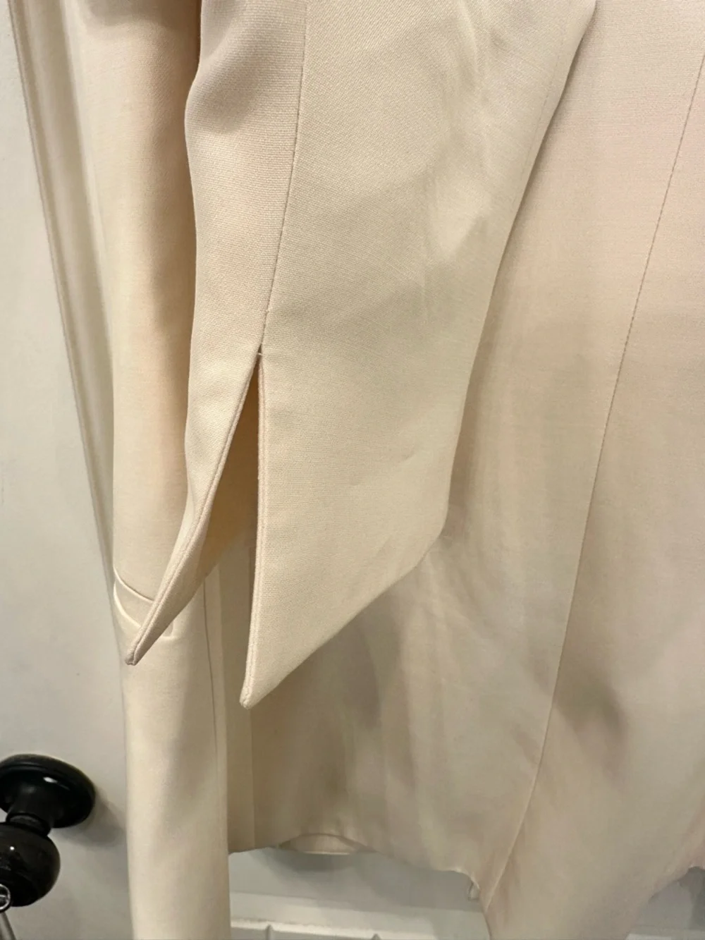 Talbots Cream Two-Piece Men's Suit Blazer and Trousers